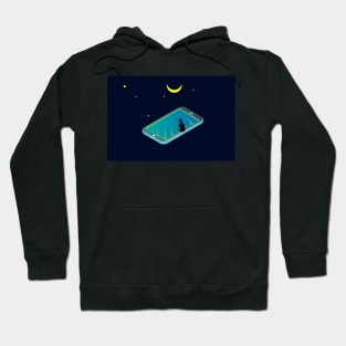 phone and fishing Hoodie